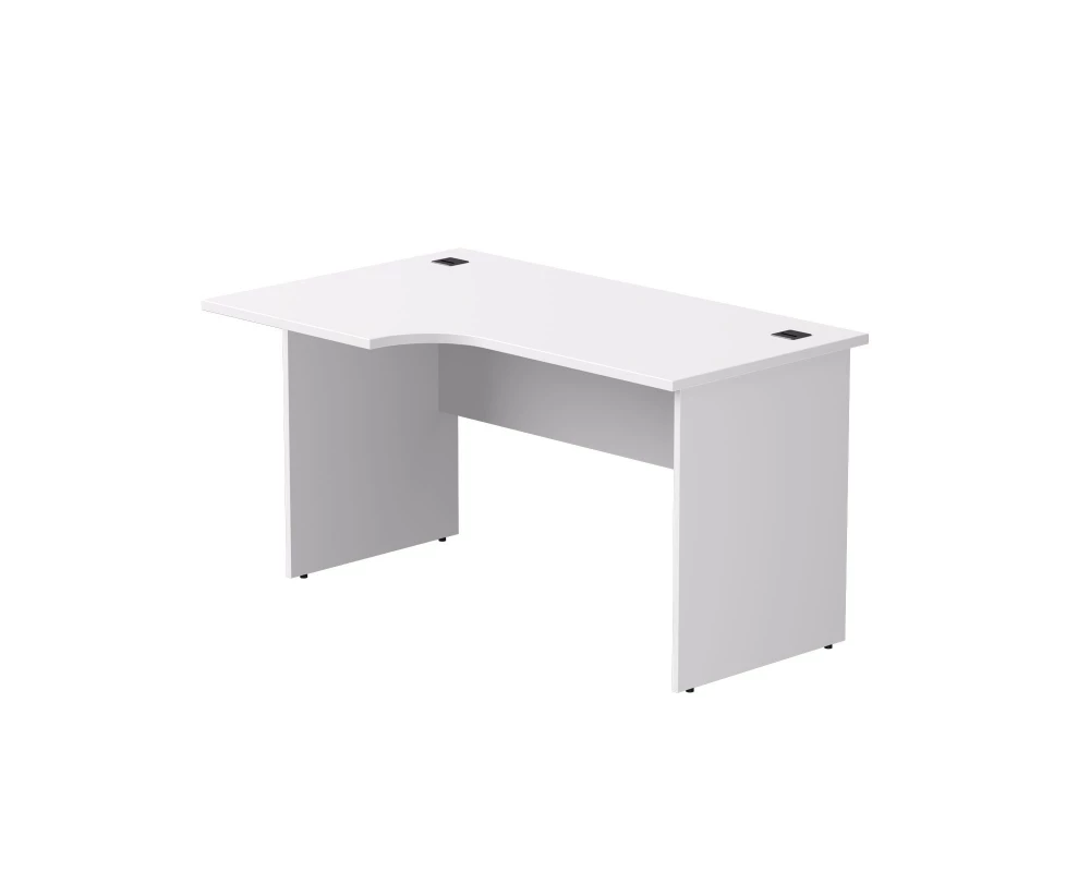 Стол эргономичный левый опоры ЛДСП 1380х670(870)x755 мм Everprof EVO Белый