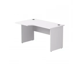 Стол эргономичный левый опоры ЛДСП 1380х670(870)x755 мм Everprof EVO Белый images