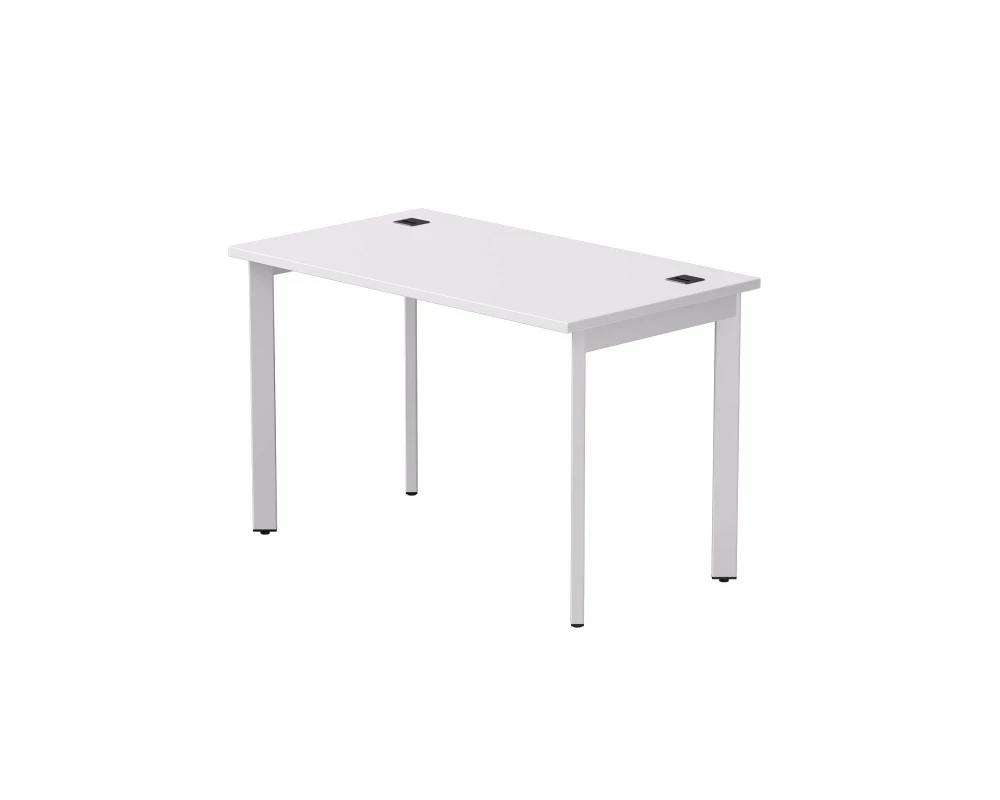 Стол прямой на металлокаркасе 1180х670х755 мм опоры 45гр Everprof EVO Белый/Белый