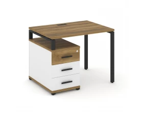 Стол письменный с 1 опорной тумбой CN.SP-301 W 980/1346x720x750 Concept images