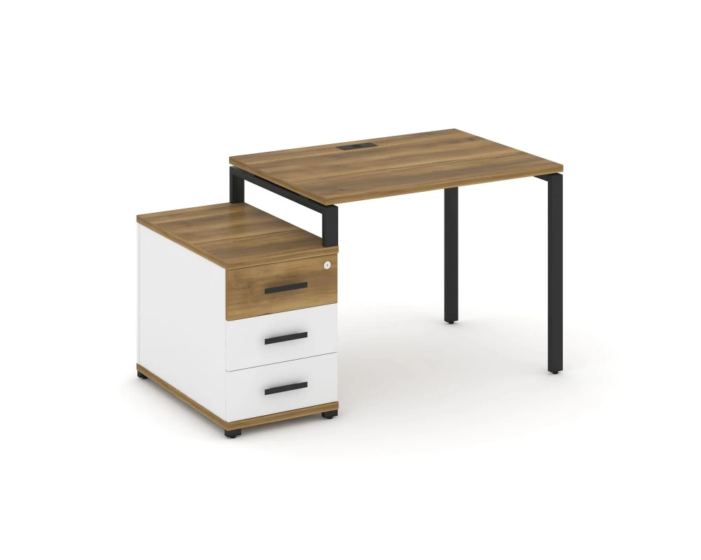 Стол письменный с 1 опорной тумбой CN.SP-301 W 980/1346x720x750 Concept