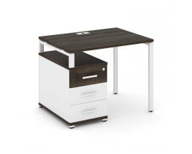 Стол письменный с 1 опорной тумбой CN.SP-301 W 980/1346x720x750 Concept images