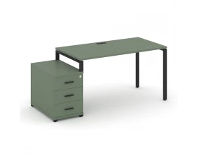 Стол письменный с 1 опорной тумбой CN.SP-304 B 1580/1946x720x750 Concept images