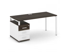 Стол письменный с 1 опорной тумбой CN.SP-304 W 1580/1946x720x750 Concept images