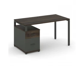 Стол письменный с 1 опорной тумбой CN.SP-306 W 1180/1546x720x750 Concept images
