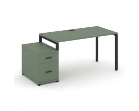 Стол письменный с 1 опорной тумбой CN.SP-307 B 1380/1746x720x750 Concept images