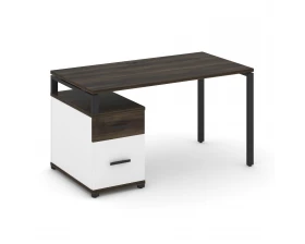 Стол письменный с 1 опорной тумбой CN.SP-307 W 1380/1746x720x750 Concept images