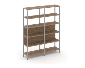 Двухсекционный стеллаж пятиярусный 1590х400х1980 Shelf System images
