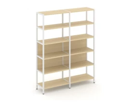 Двухсекционный стеллаж пятиярусный 1590х400х1980 Shelf System images