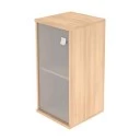 отзыв Офисный шкаф низкий узкий 1 низкая дверь стекло Style System